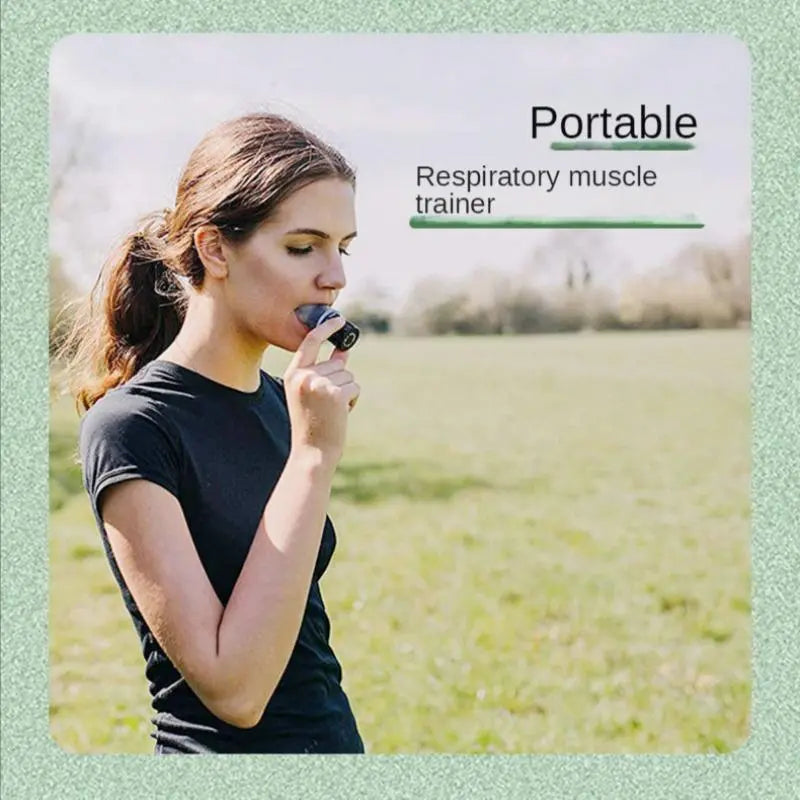 Portable Breathing Exercise Device, Lung Breathing Trainer, Adjustable Endurance Training Device for Improving Lung Capacity, Exercise Equipment