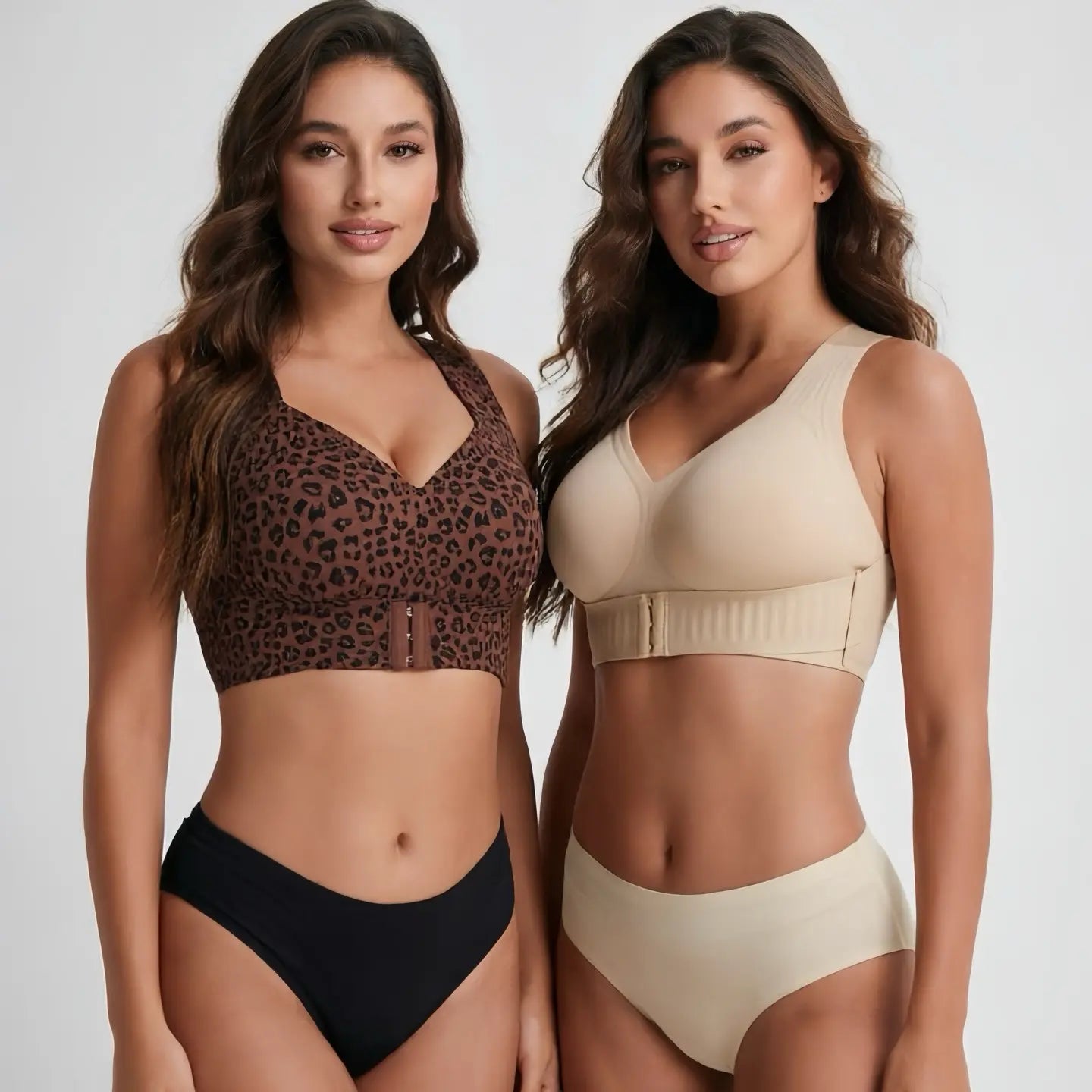 Posture Bra, Women’S Beige Wireless Bra, Soft Breathable Non-Removable Molded Cups, Yoga Fitness Sportswear for Gym and Daily Training, Summer Vibes Bra Soft Comfy Bra Seamless Shaping Bras Push up Bra Bras for Women Minimizer Bra Jelly Bra
