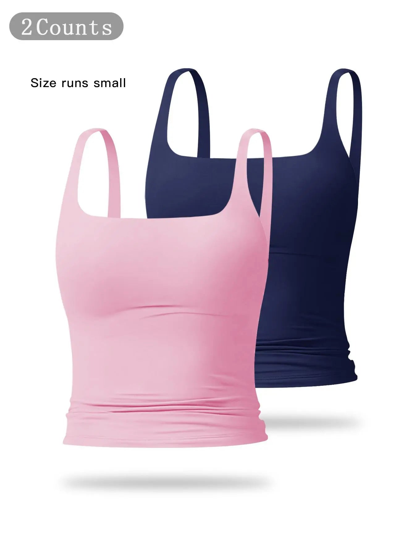 Women'S Solid Color Sports Tank Top, Casual Comfy Breathable Sleeveless Sports Top for Yoga Gym Workout Running, Ladies Sportswear for All Seasons