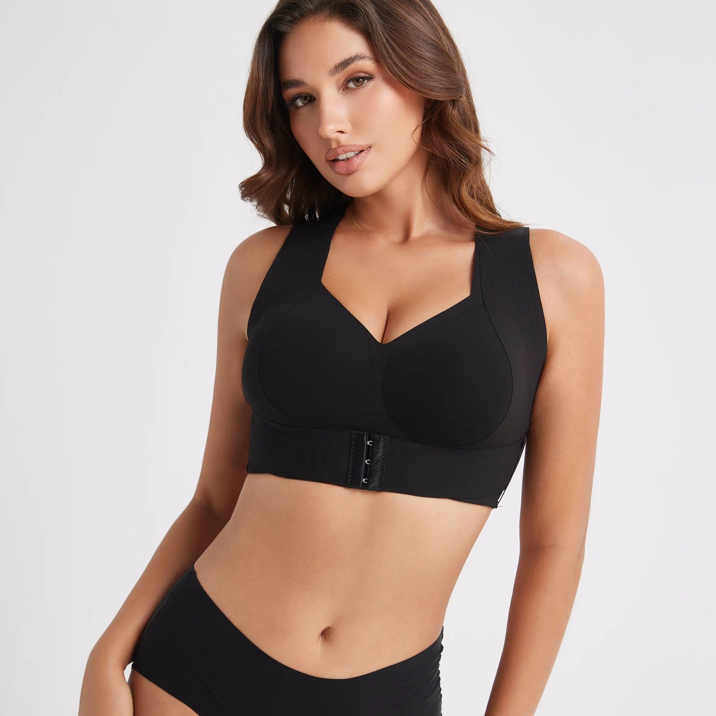 Posture Bra, Women’S Beige Wireless Bra, Soft Breathable Non-Removable Molded Cups, Yoga Fitness Sportswear for Gym and Daily Training, Summer Vibes Bra Soft Comfy Bra Seamless Shaping Bras Push up Bra Bras for Women Minimizer Bra Jelly Bra
