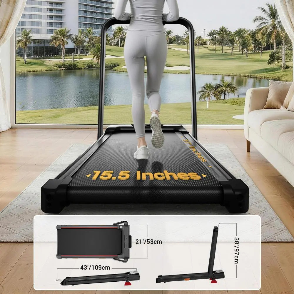 Umay Walking Pad Folding Walking Treadmill for Home/Office, 16% Incline, Handrails, 300 Lbs Capacity Indoor Walking Machine Summerwins Tiktokshopbacktoschool Portable Walking Pad Foldable Walking Treadmill