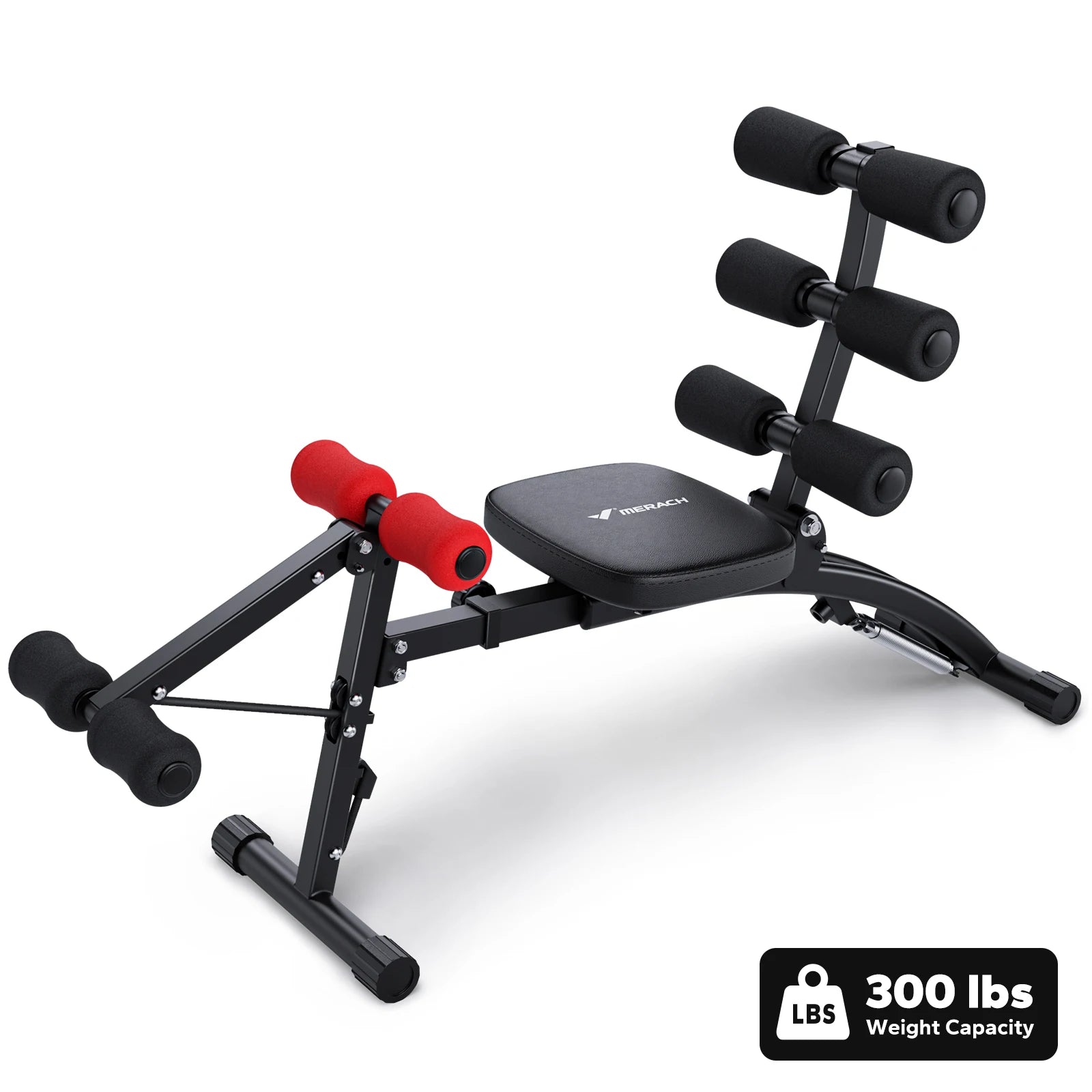 MERACH Adjustable Ab Trainer Bench – Multi-Function Sit-Up & Core Machine