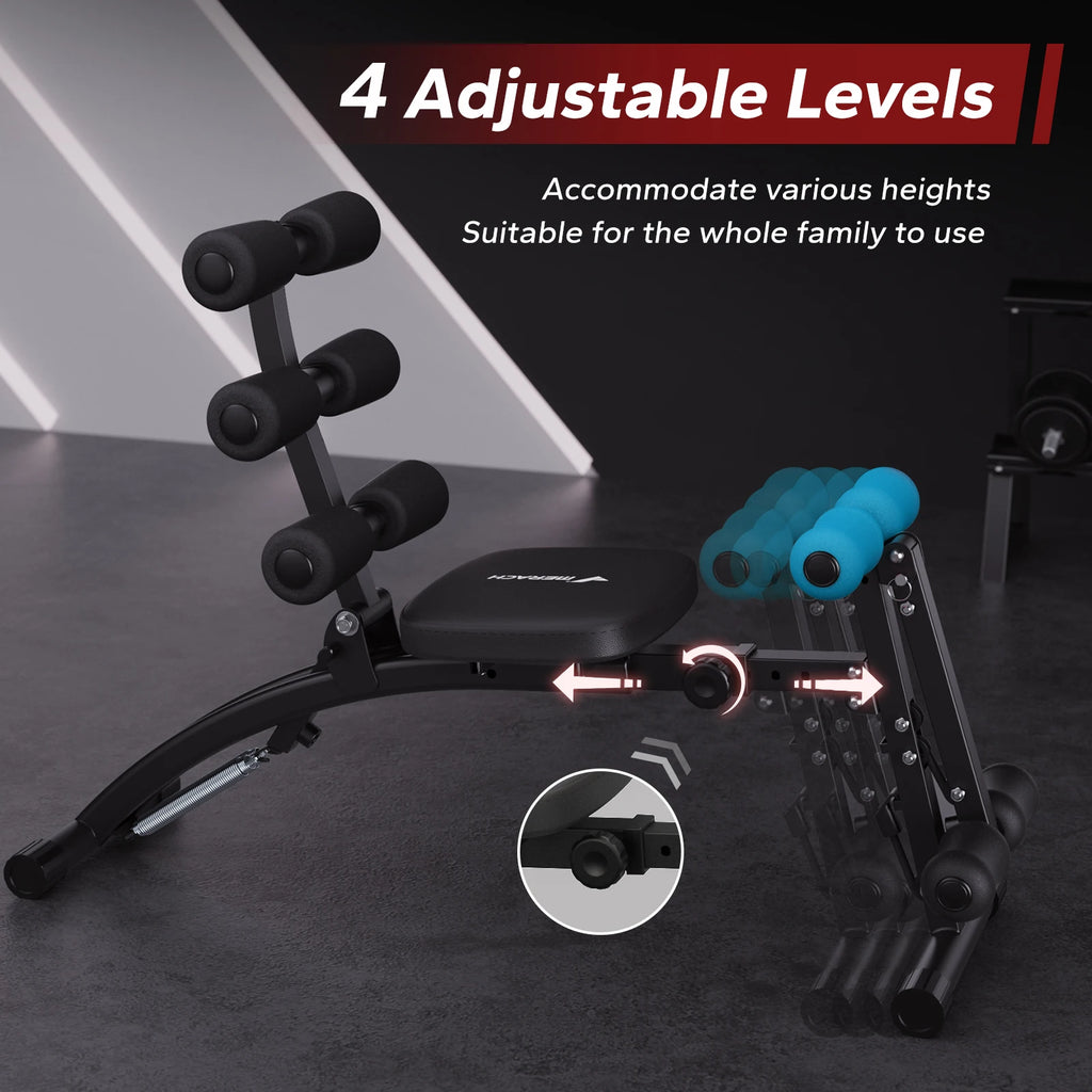 MERACH Adjustable Ab Trainer Bench – Multi-Function Sit-Up & Core Machine