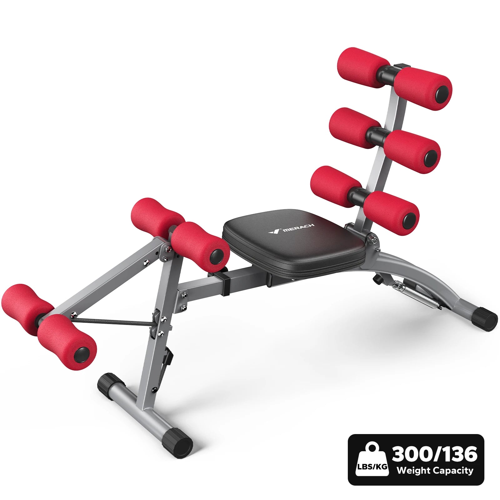 MERACH Adjustable Ab Trainer Bench – Multi-Function Sit-Up & Core Machine