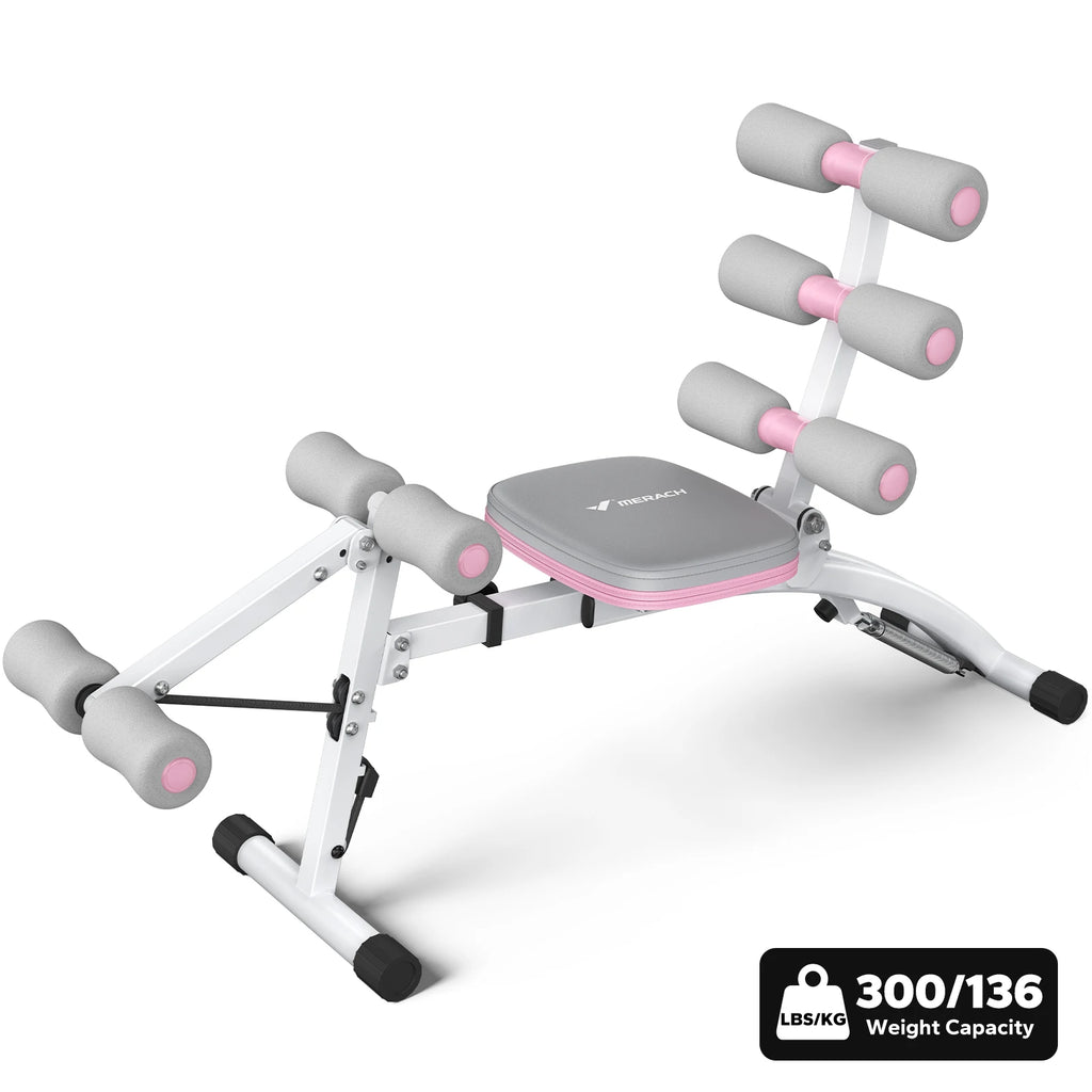 MERACH Adjustable Ab Trainer Bench – Multi-Function Sit-Up & Core Machine