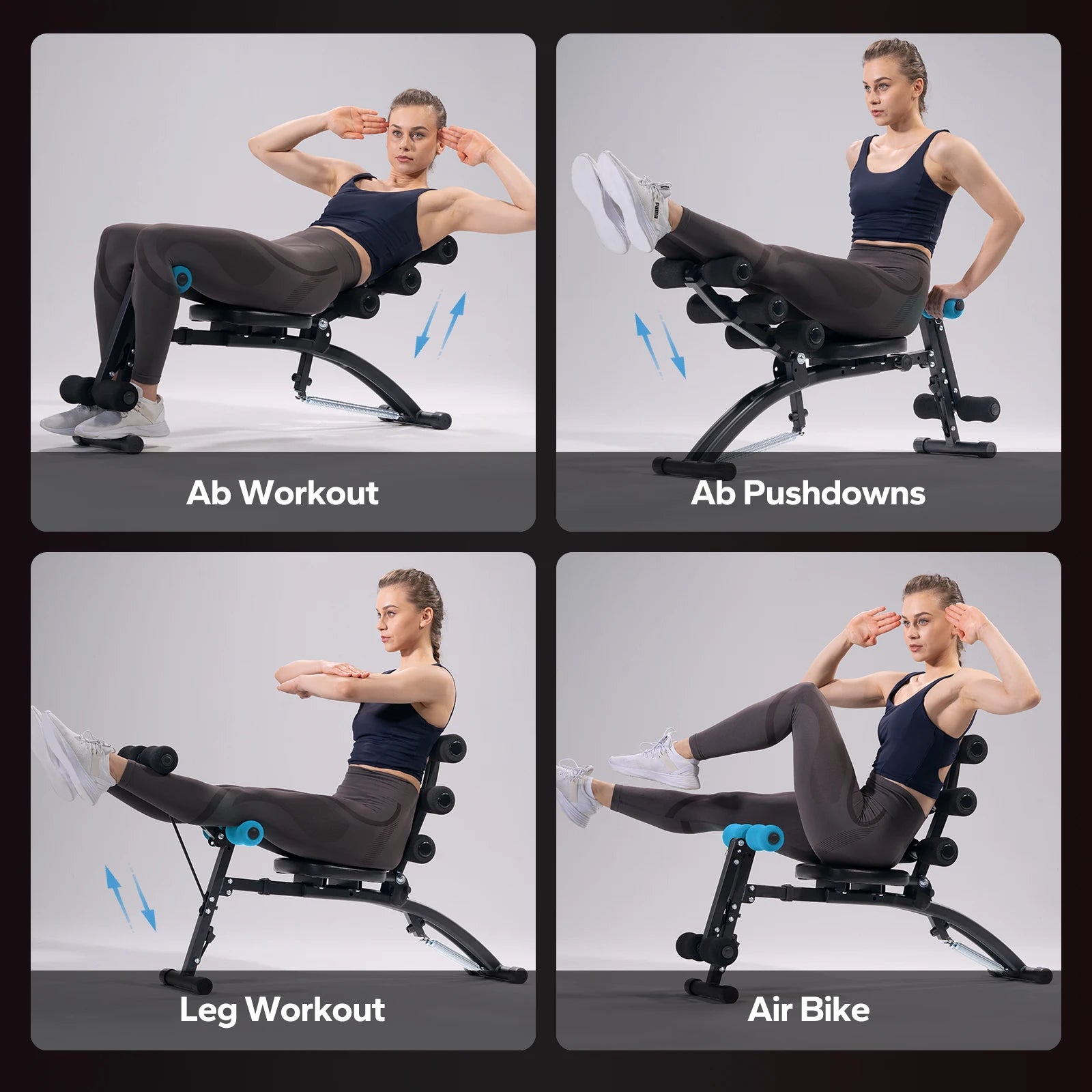 MERACH Adjustable Ab Trainer Bench – Multi-Function Sit-Up & Core Machine