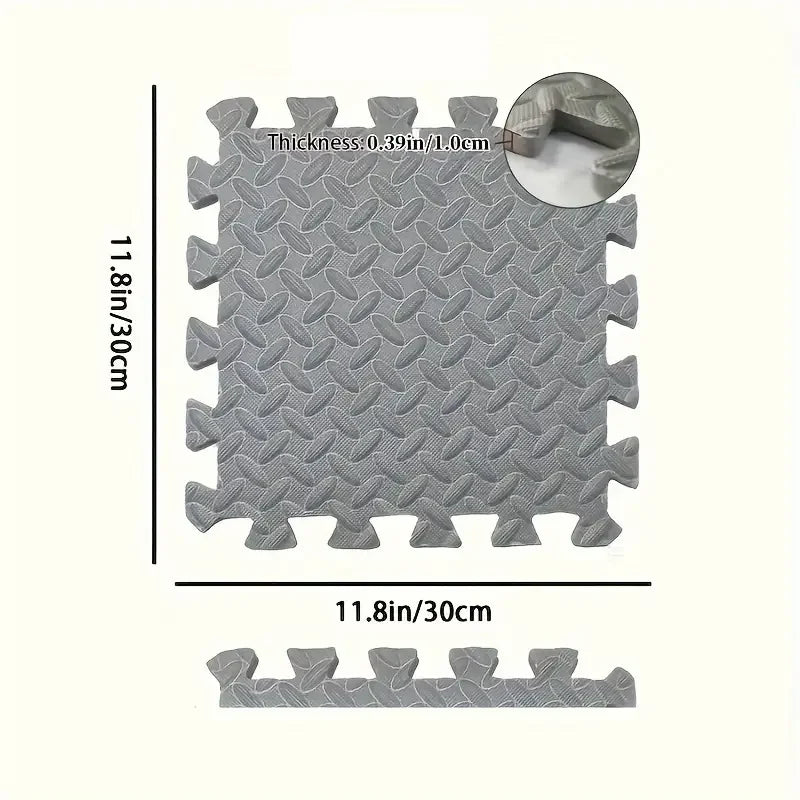 Interlocking Foam Floor Mat – 16-Piece Gym & Yoga Protective Tiles