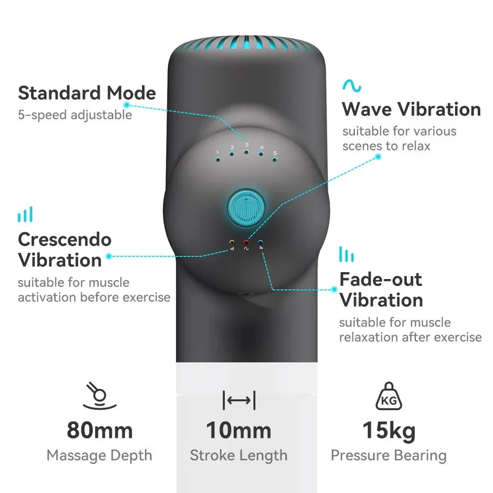 Booster Electric Massage Gun – Deep Tissue Muscle Recovery