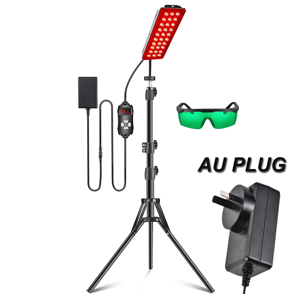Red Light Therapy Lamp – 660nm & 850nm Full Body LED Panel with Tripod
