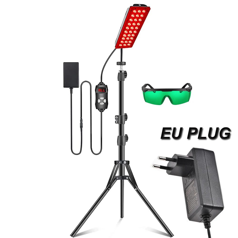 Red Light Therapy Lamp – 660nm & 850nm Full Body LED Panel with Tripod