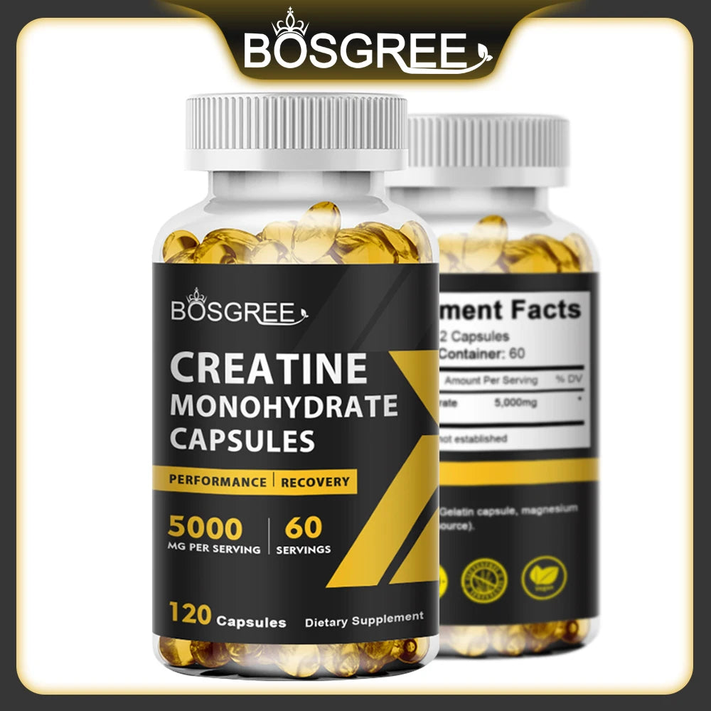 Creatine Monohydrate Capsules – Lean Muscle, Strength & Recovery
