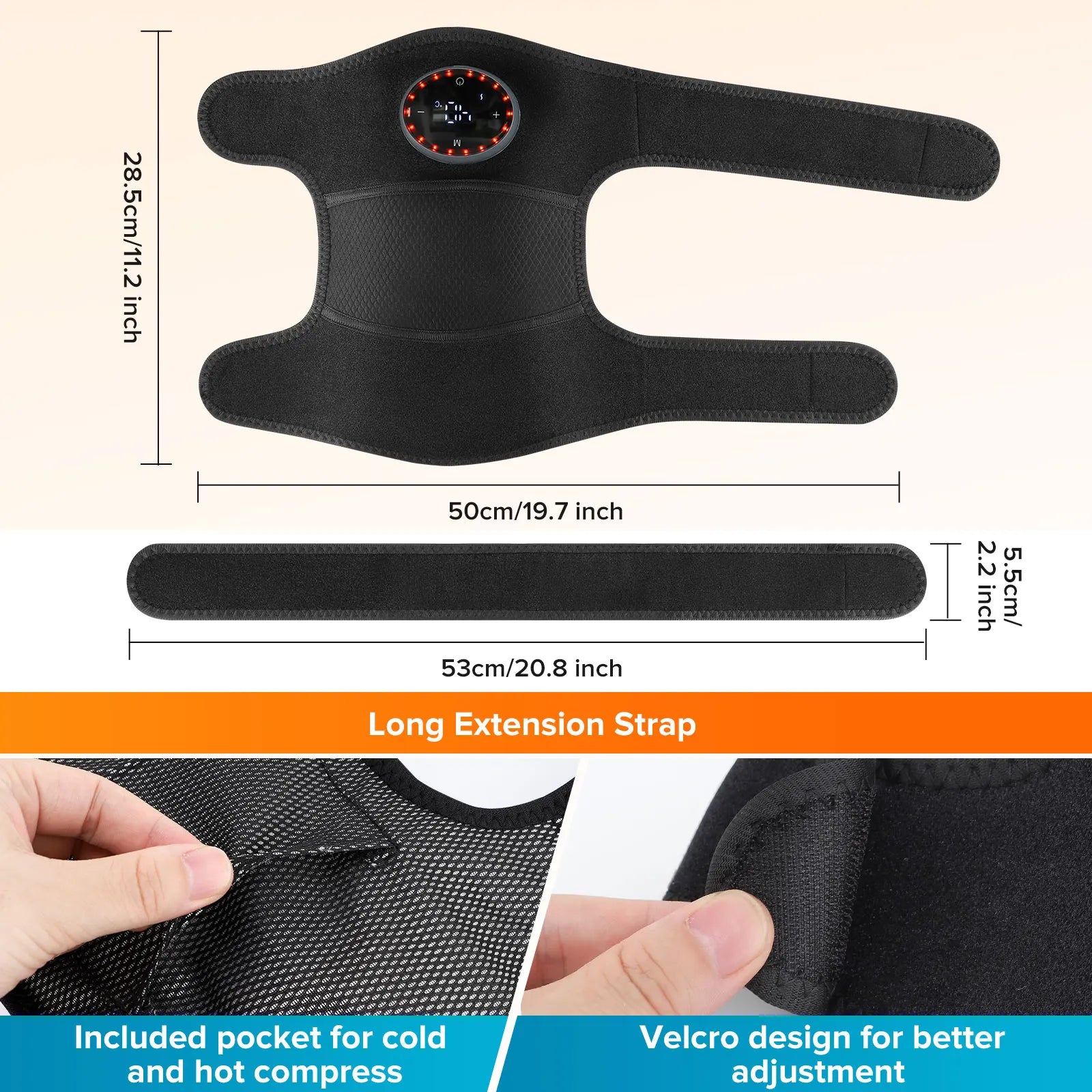 3-in-1 Electric Heating Knee Pad Massager – Knee, Shoulder & Elbow Relief