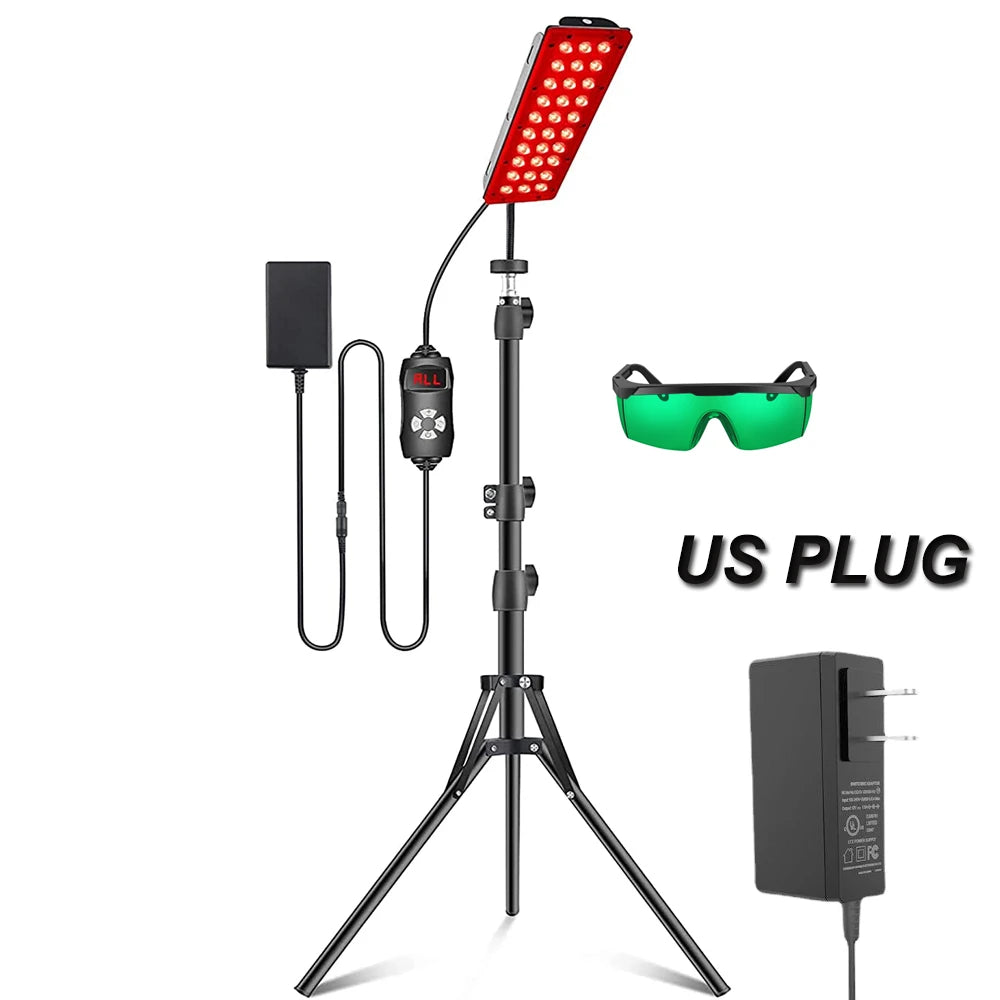 Red Light Therapy Lamp – 660nm & 850nm Full Body LED Panel with Tripod