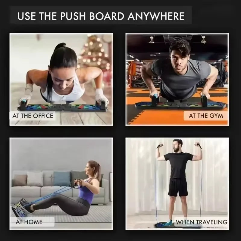 Multifunctional Push-Up Board Set – Foldable Chest, Arms & Back Trainer