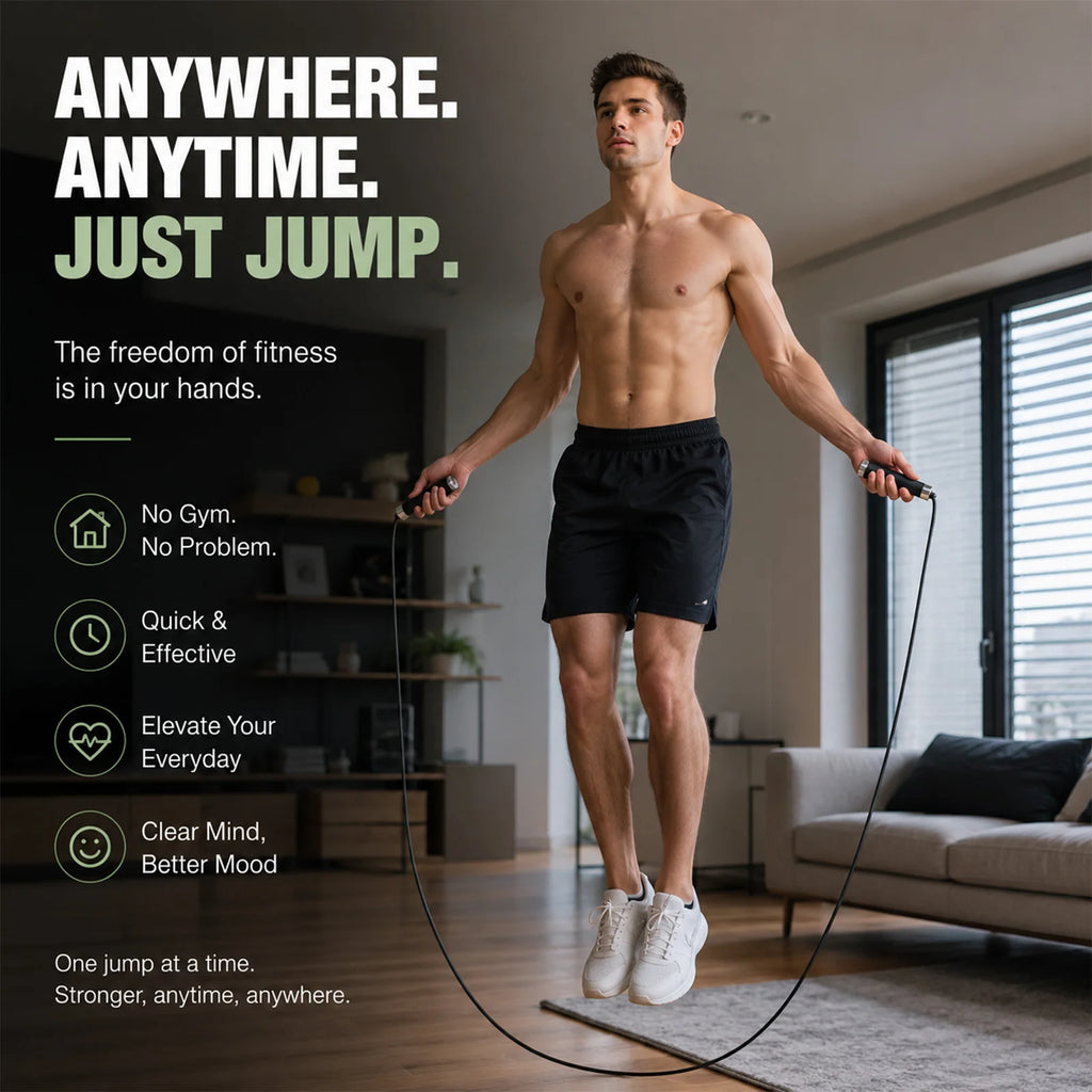 Speed Jump Rope – Adjustable Ball Bearing Skipping Rope for Boxing & Cardio