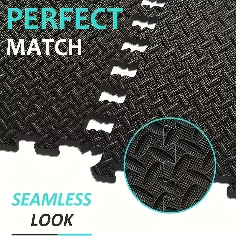Interlocking Foam Floor Mat – 16-Piece Gym & Yoga Protective Tiles