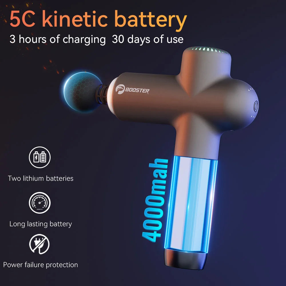 Booster Electric Massage Gun – Deep Tissue Muscle Recovery