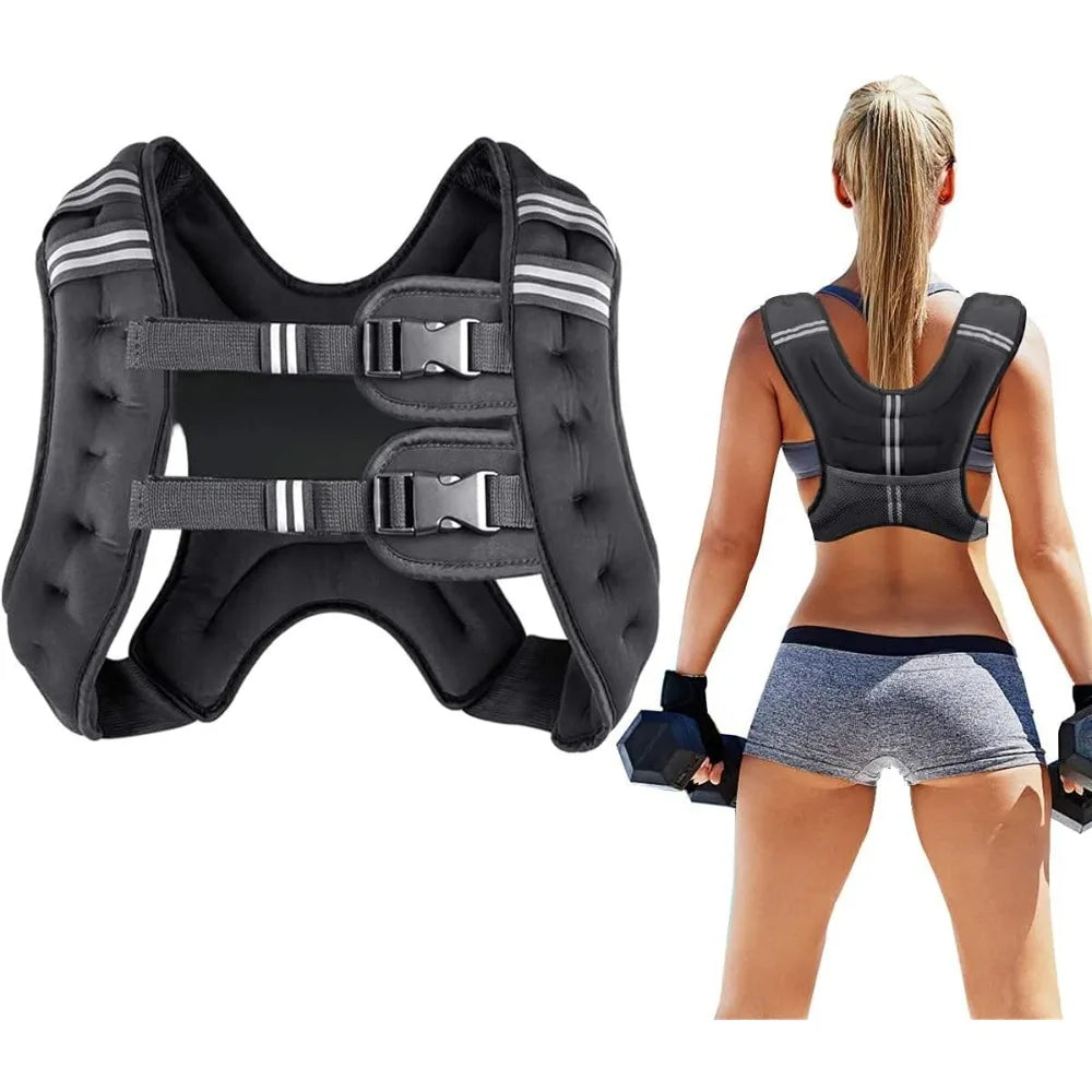 Adjustable Weight Vest – 8 to 30 lbs for Strength Training & Cardio