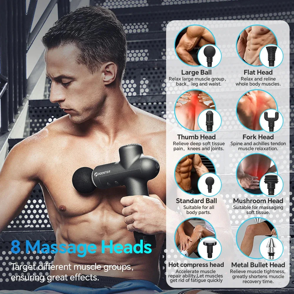 Booster Electric Massage Gun – Deep Tissue Muscle Recovery