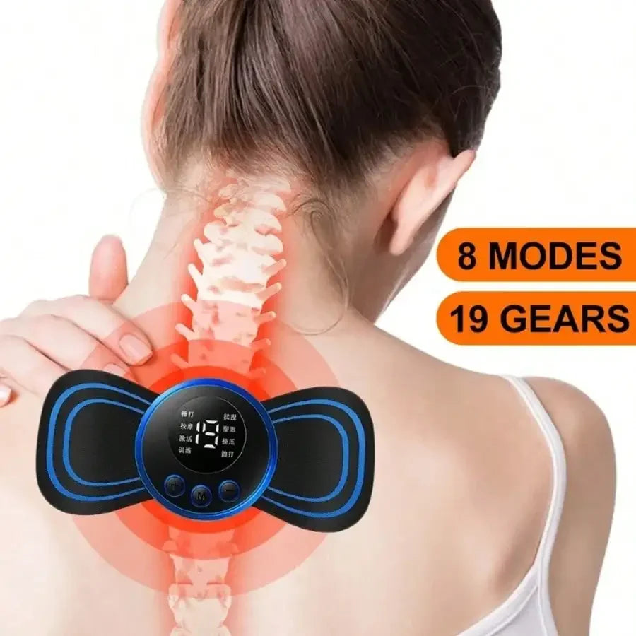 Electric Neck Massager – Low Frequency Muscle Stimulator for Neck, Back & Joints