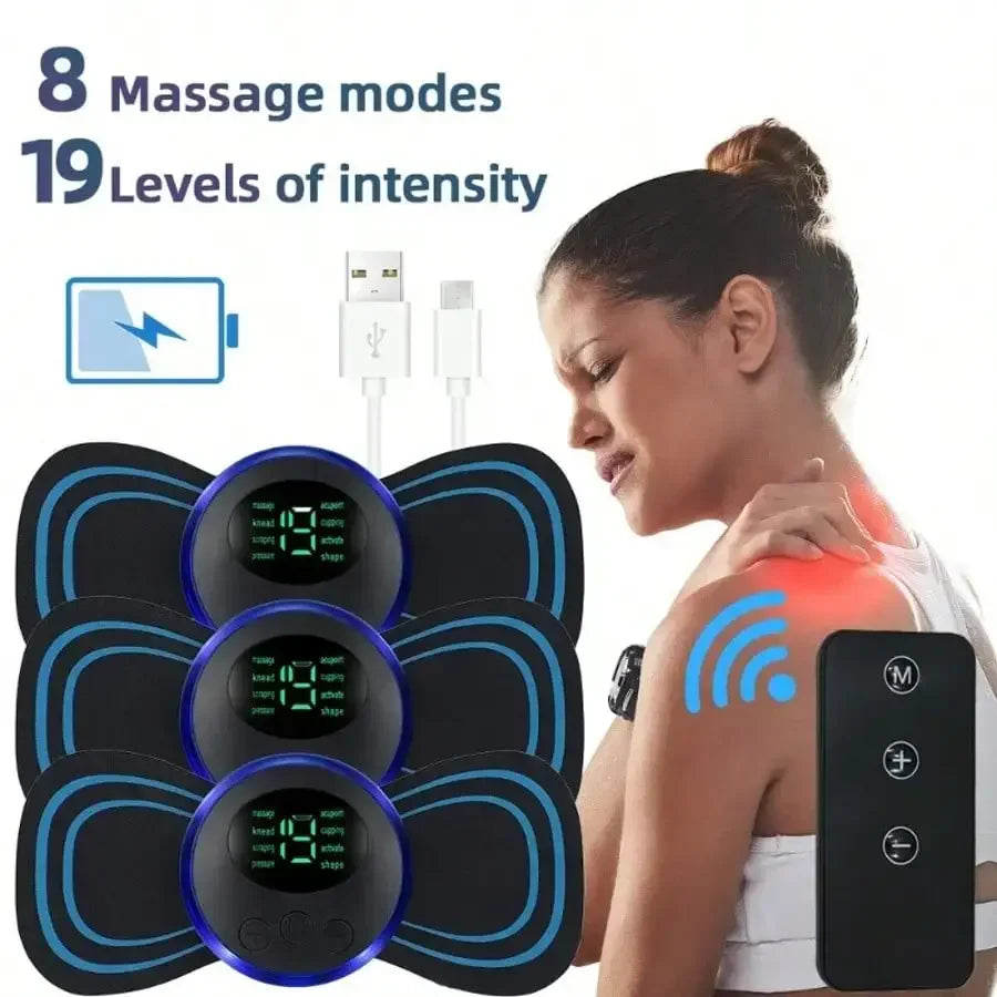 Electric Neck Massager – Low Frequency Muscle Stimulator for Neck, Back & Joints