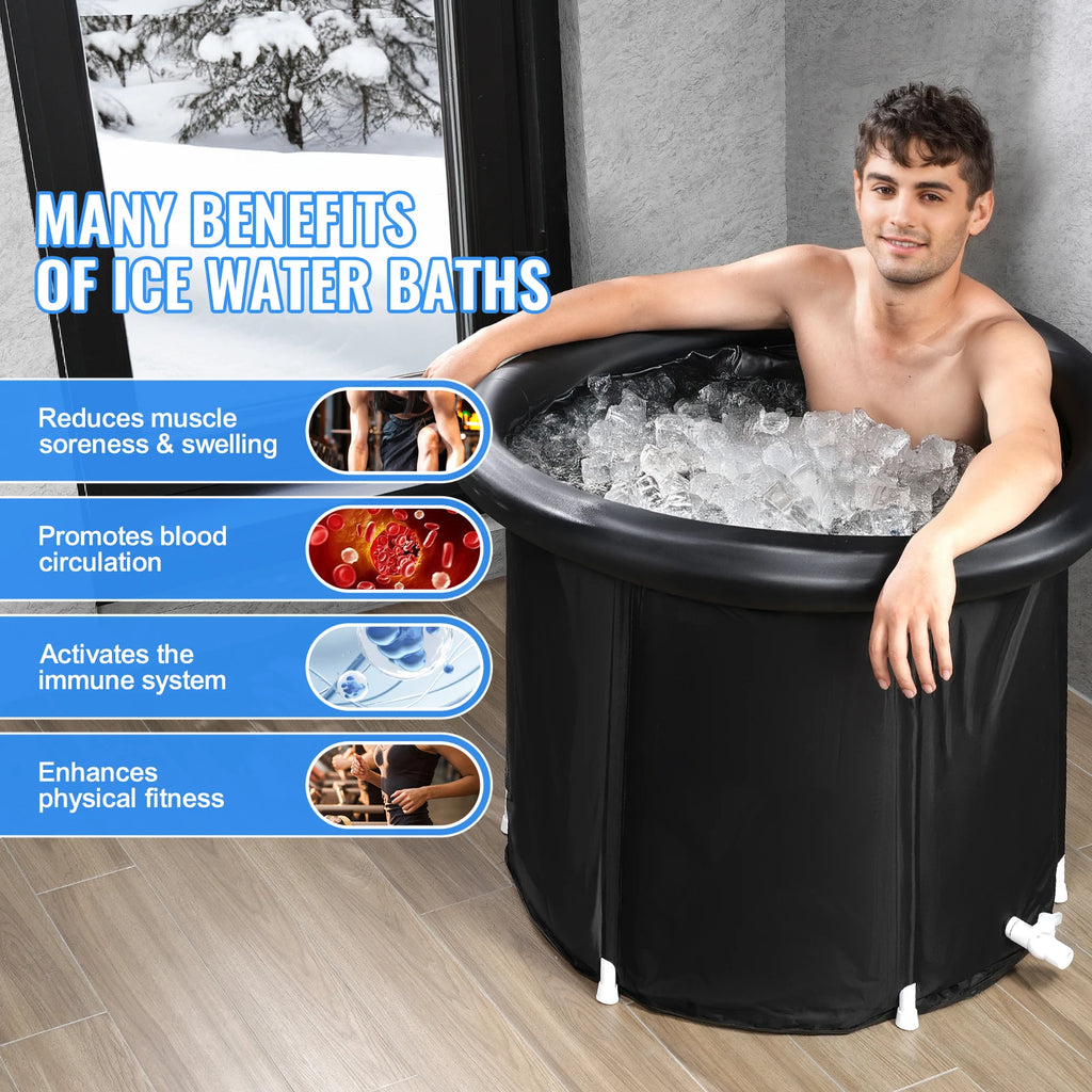 Inflatable Ice Bath Tub – Portable Cold Water Plunge Pool for Athletes