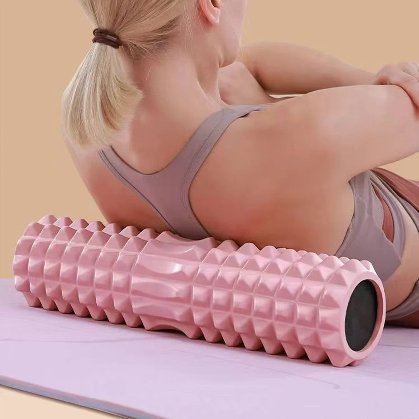 Crescent Foam Roller – 45cm Yoga & Pilates Muscle Relaxation Post
