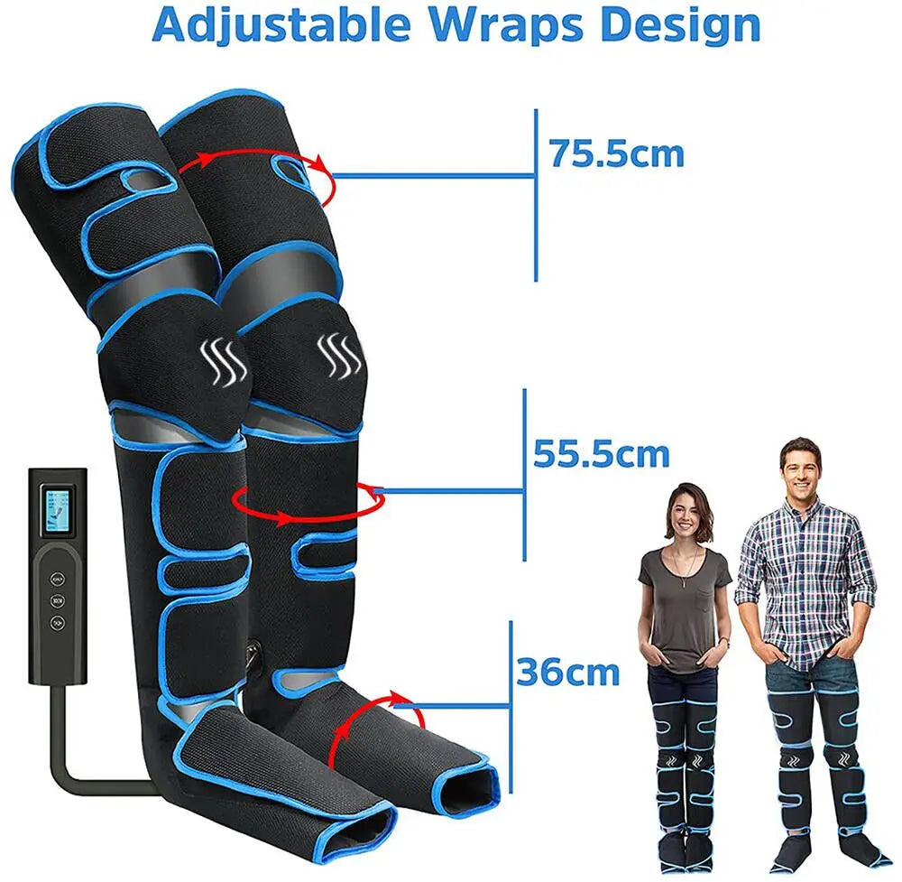 Air Compression Leg Massager – 6-Mode Recovery Boots with Heat