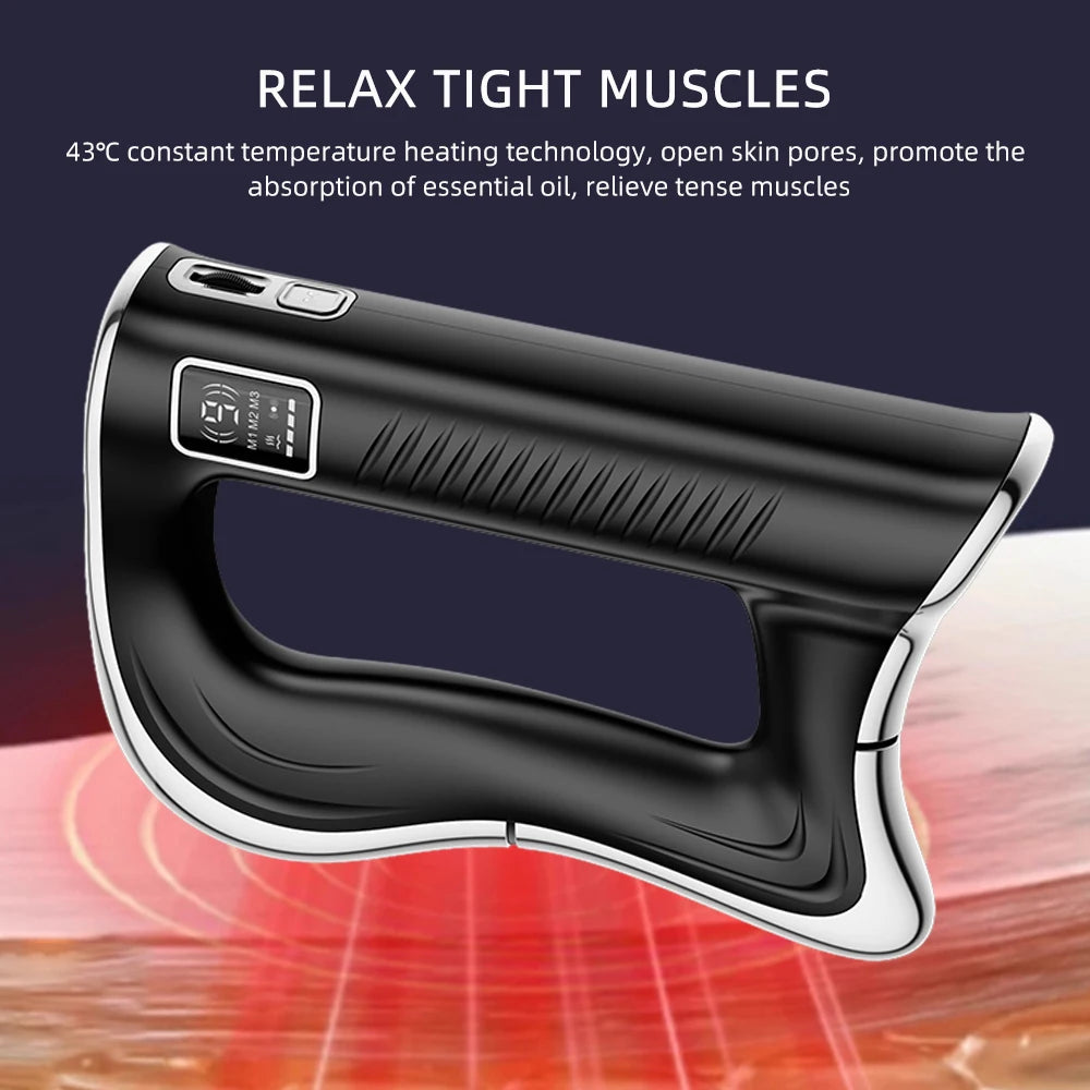 Electric Fascia Knife Massager – 9-Gear Vibration Muscle Scraper