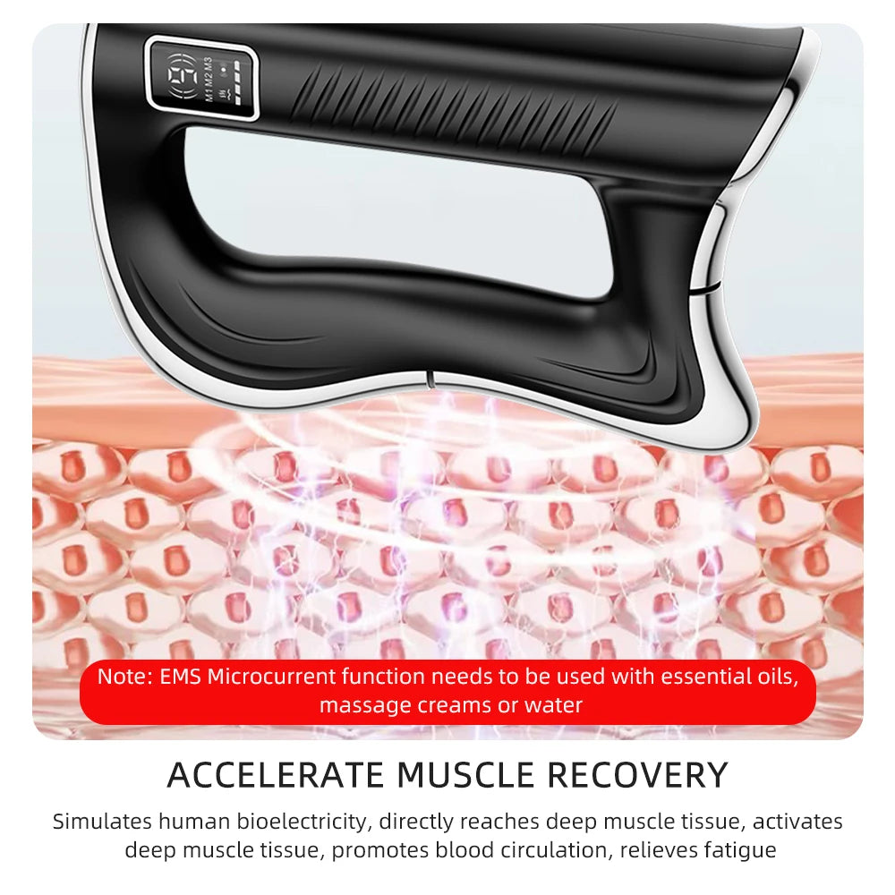 Electric Fascia Knife Massager – 9-Gear Vibration Muscle Scraper