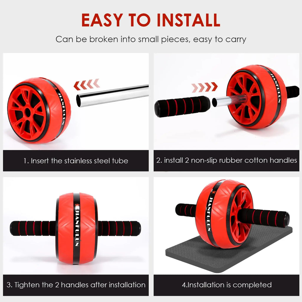 AB Wheel Roller – Non-Slip Abdominal Strength Training Equipment