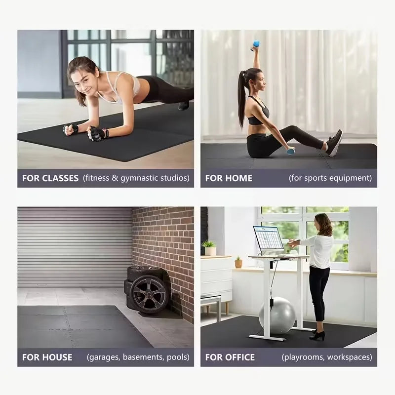 Interlocking Foam Floor Mat – 16-Piece Gym & Yoga Protective Tiles
