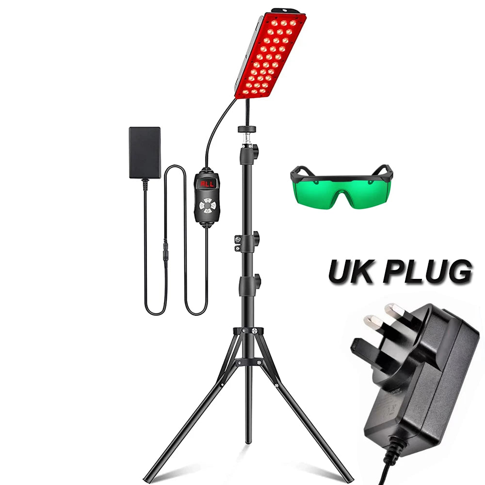 Red Light Therapy Lamp – 660nm & 850nm Full Body LED Panel with Tripod