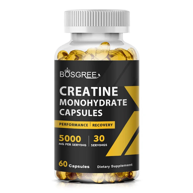Creatine Monohydrate Capsules – Lean Muscle, Strength & Recovery