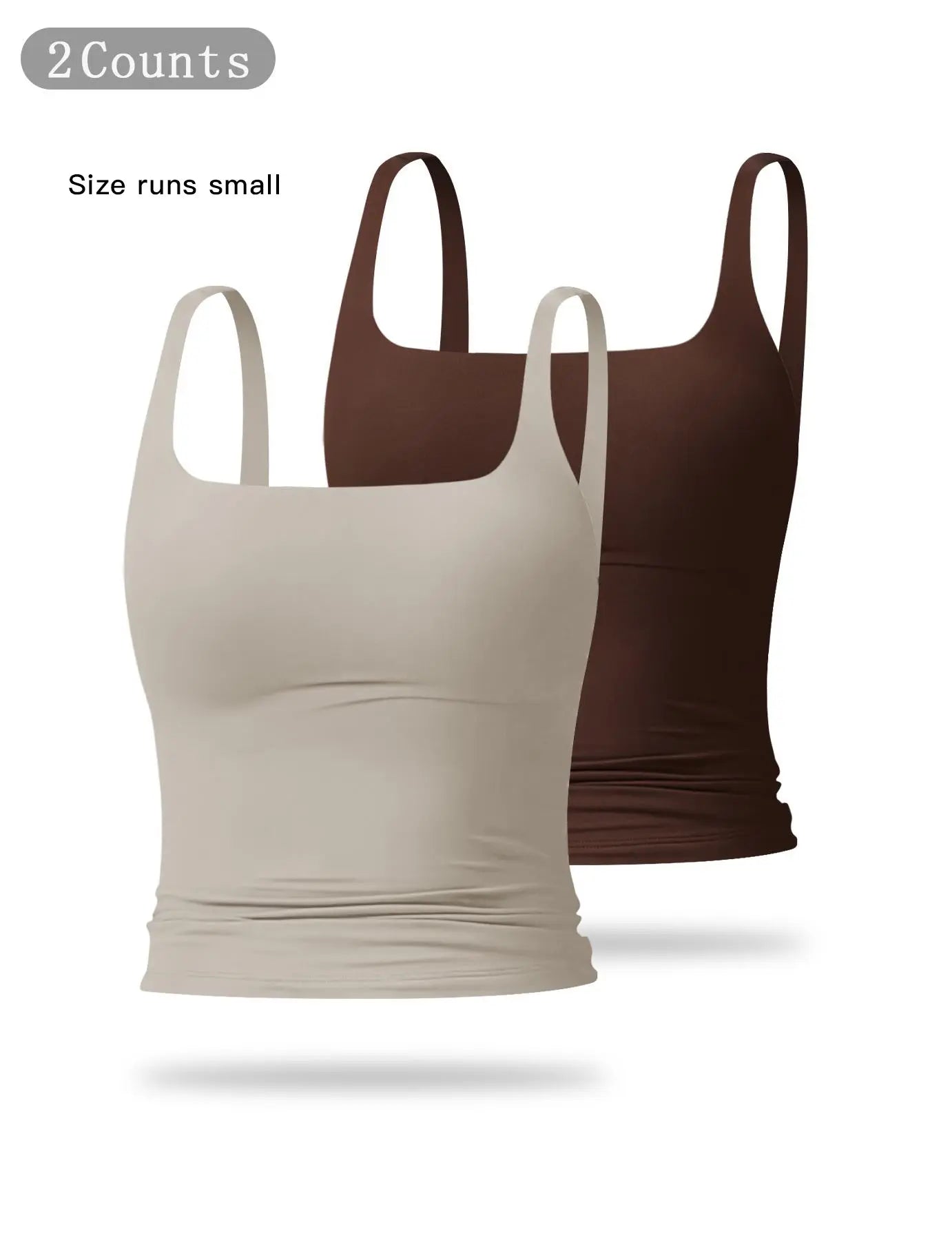 Women'S Solid Color Sports Tank Top, Casual Comfy Breathable Sleeveless Sports Top for Yoga Gym Workout Running, Ladies Sportswear for All Seasons