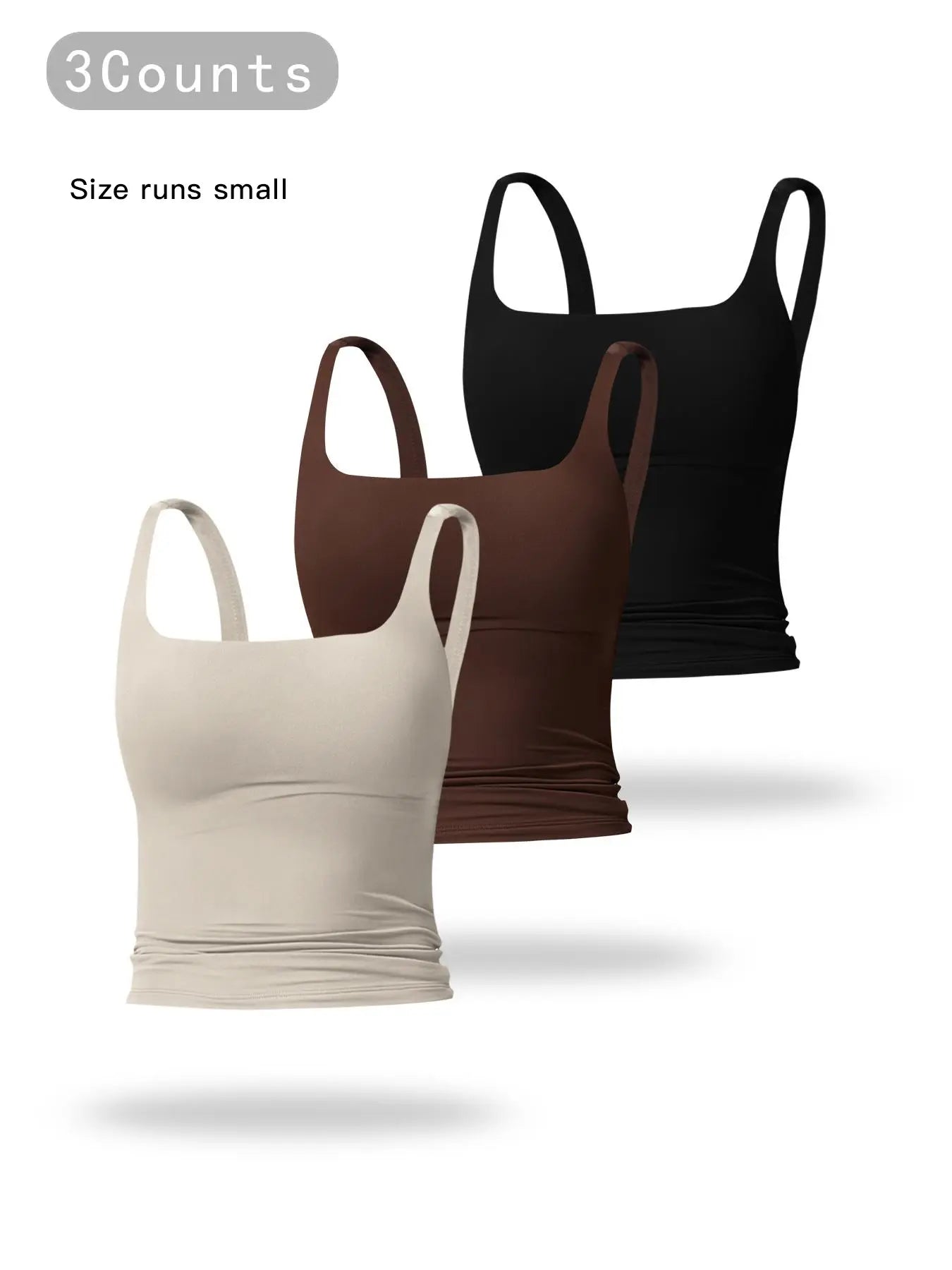 Women'S Solid Color Sports Tank Top, Casual Comfy Breathable Sleeveless Sports Top for Yoga Gym Workout Running, Ladies Sportswear for All Seasons