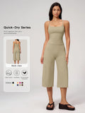 New Yoga Tank Top High Waist Quick-Dry Casual Mid-Length Pants Running Outdoor Athletic Sportswear Yoga Set for Women, Comfortable and Stylish Activewear