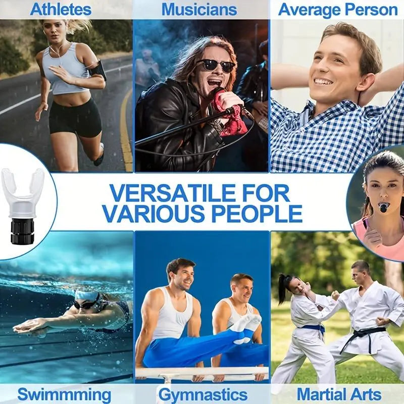 Portable Breathing Exercise Device, Lung Breathing Trainer, Adjustable Endurance Training Device for Improving Lung Capacity, Exercise Equipment