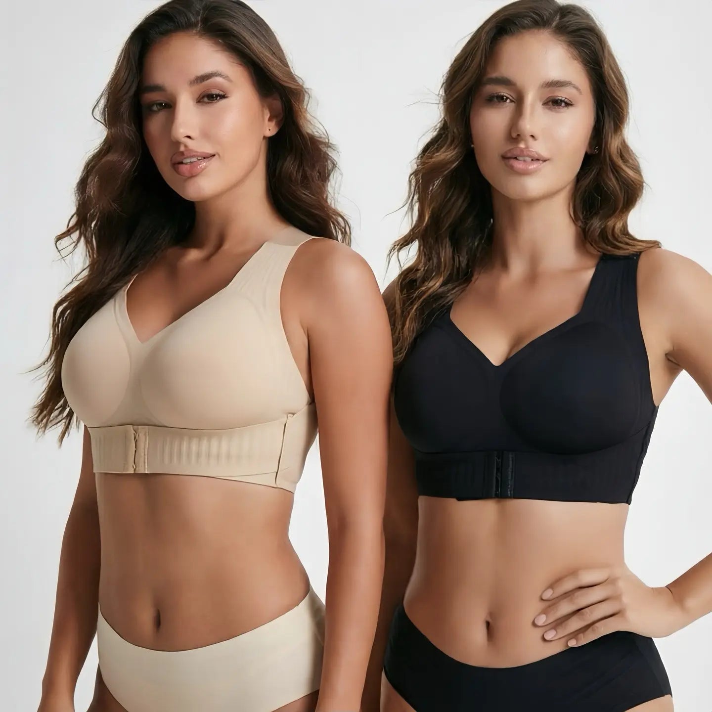 Posture Bra, Women’S Beige Wireless Bra, Soft Breathable Non-Removable Molded Cups, Yoga Fitness Sportswear for Gym and Daily Training, Summer Vibes Bra Soft Comfy Bra Seamless Shaping Bras Push up Bra Bras for Women Minimizer Bra Jelly Bra